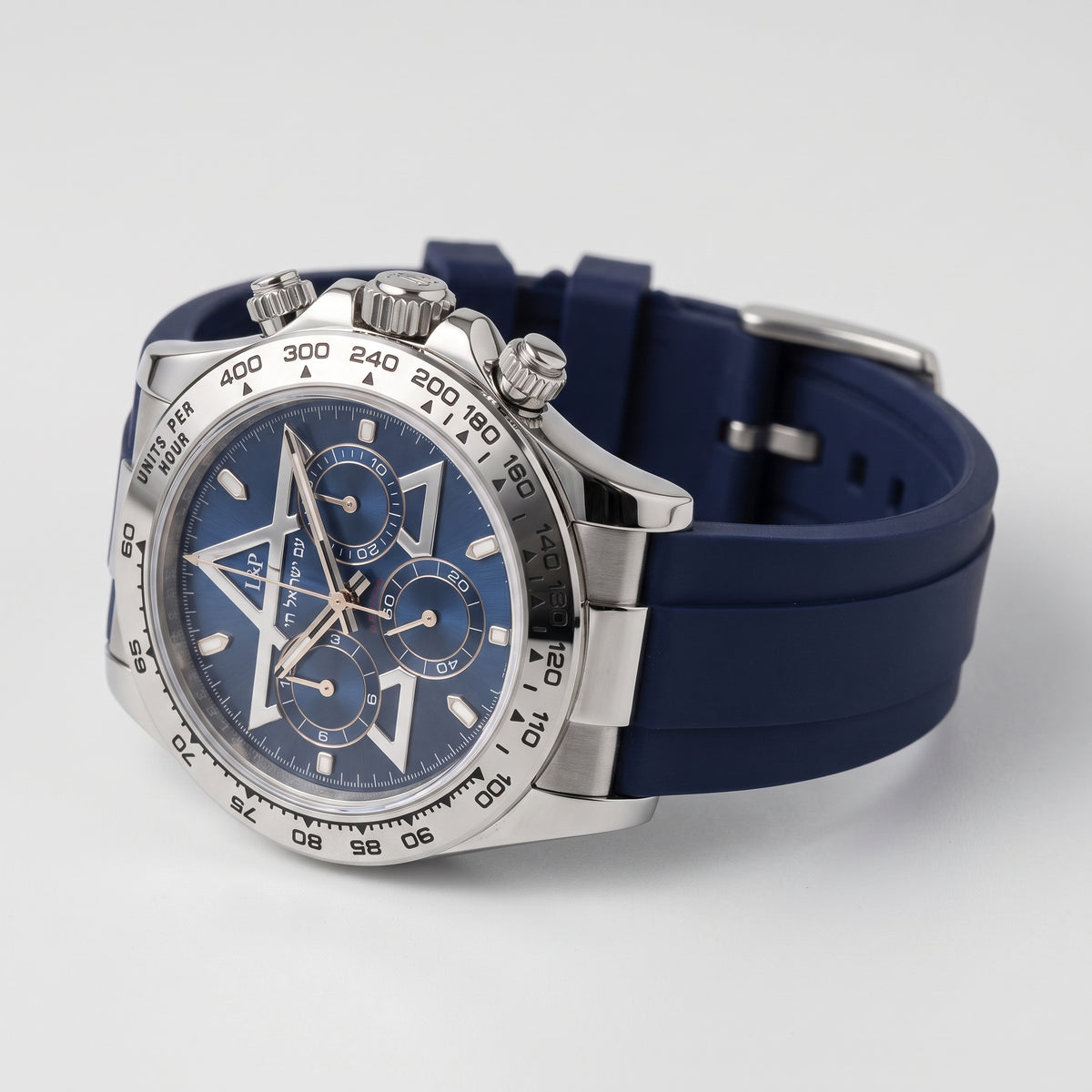 L&P Jerusalem Steel Blue – זווית שלושת רבעי